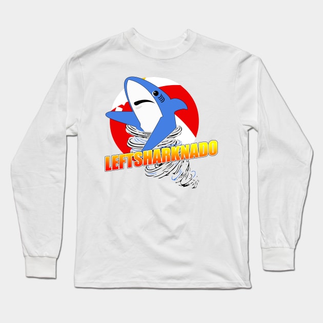 LeftSharknado Long Sleeve T-Shirt by B4DW0LF